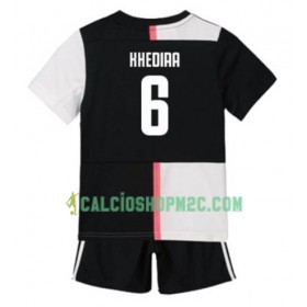 Juventus Sami Khedira 6 Bambino Maglia Prima 2019/2020 Manica Corta (+ Pantaloncini)